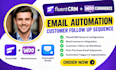setup fluentcrm woocommerce email automation customer follow up sequence