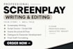 format your screenplay to industry standard
