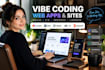 do vibe coding using lovable website, base44 expert, bolt, volt, replit fix, v0