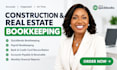 do construction and real estate bookkeeping, quickbooks and payroll