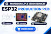 design your esp32 pcb for prototype and production