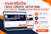 create, setup and optimize your eventbrite event
