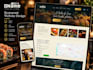design a professional restaurant website with digital menu