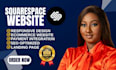 design squarespace website, squarespace redesign and squarespace landing page