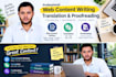 do writing and translation, website content