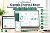 automate google excel net worth budgeting spreadsheet tracker finance planner