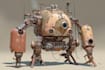 draw amazing character mecha robot illustration
