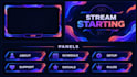 design a professional twitch and kick stream overlay package