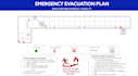 design fire emergency evacuation plan, map, diagram