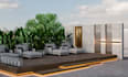 redesign backyard into entertainment area, hardscape design,pergola space render