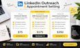 do personalized linkedin outreach and appointment setting