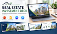 design real estate investment deck, property development presentation