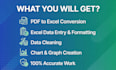do accurate data entry and excel spreadsheet