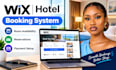 do wix hotel booking system, room availability, reservation and payment setup