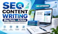 write SEO blog posts, articles and website content