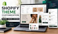 customize shopify mega menu variant swatches and custom cart drawer