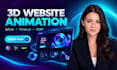 build 3d website animation scrolling animation spine animation 3d animated site
