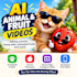 create ai talking fruit shorts for tiktok