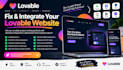fix your lovable website, integrations and deployment issues