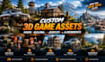 design custom 3d game assets, props, buildings, vehicles and environments