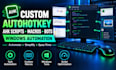 create custom autohotkey ahk scripts, macros, bots and windows automation