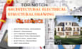 do architectural electrical structural autocad permit mep hvac cad drafting