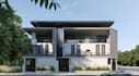 render propose building from site plan,urban planning,3d townhouse visualization