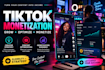 optimize your tiktok for monetization and creator growth