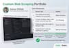 do web scraping , python , data extraction, and web crawling