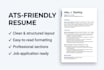 create a professional ats friendly CV resume