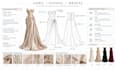 develop a manufacturer ready gown, evening and bridal wear tech pack