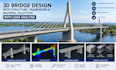 3d bridge design with structure, framework, material selection and load analysis