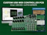 design custom usb midi controller pcb with kicad and jlcpcb gerbers