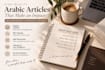 write high qulality arabic content and articles