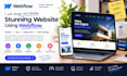 build stunning website using webflow, webflow website development landingpage