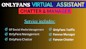 be your expert onlyfans chatter and virtual assistant onlyfan manager