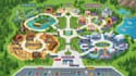 create detailed theme park map and amusement park maps