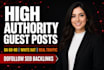 build high authority dofollow backlinks