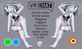 custom anime avatar vrchat avatar rigging pc quest vrm vtuber facial tracking
