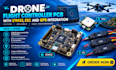 design drone flight controller pcb with stm32, esc and gps integration