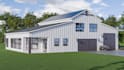 create barndominium, pole barn and garage plans with 3d models