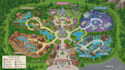 design custom amusement park map, theme park map, tourist and visitor guide map