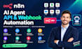 n8n ai agent, n8n API webhook and custom workflow automation