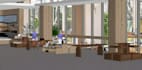 design 3d restaurant, cafe, bar, coffee shop interior with realistic rendering