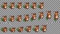 create pixel art animation, sprite animation, pixel characters and game sprites