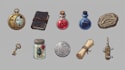 create pixel game assets, pixel props, icons, objects, effects and retro game