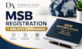 prepare your msb registration, aml kyc policy and compliance documentation