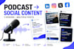 repurpose your podcast into social media posts and content