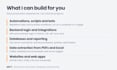 automate and build backend logic and websites in python c sharp and net