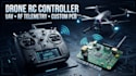 design drone remote controller, uav rc transmitter, rf telemetry and custom pcb